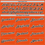 Custom Orange Brown-White Performance T-Shirt