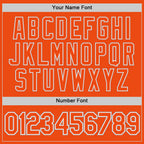 Custom Orange Orange-Gray Performance T-Shirt