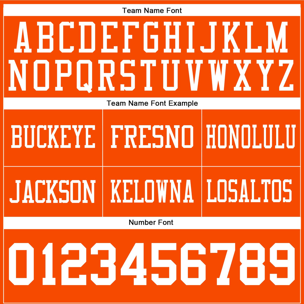 Custom Orange White Authentic Football Jersey