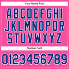 Custom Pink Royal-White Performance T-Shirt