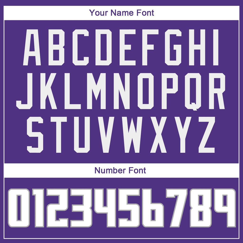 Custom Purple White-Gray Authentic Baseball Jersey