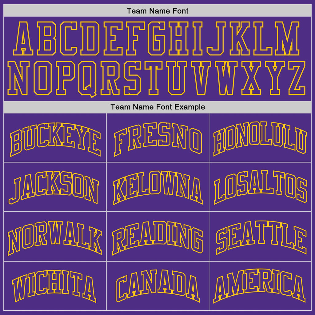 Custom Purple Purple-Gold Authentic Throwback Basketball Jersey