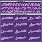 Custom Purple Light Blue-Pink Performance T-Shirt