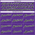 Custom Purple Black-White Performance T-Shirt