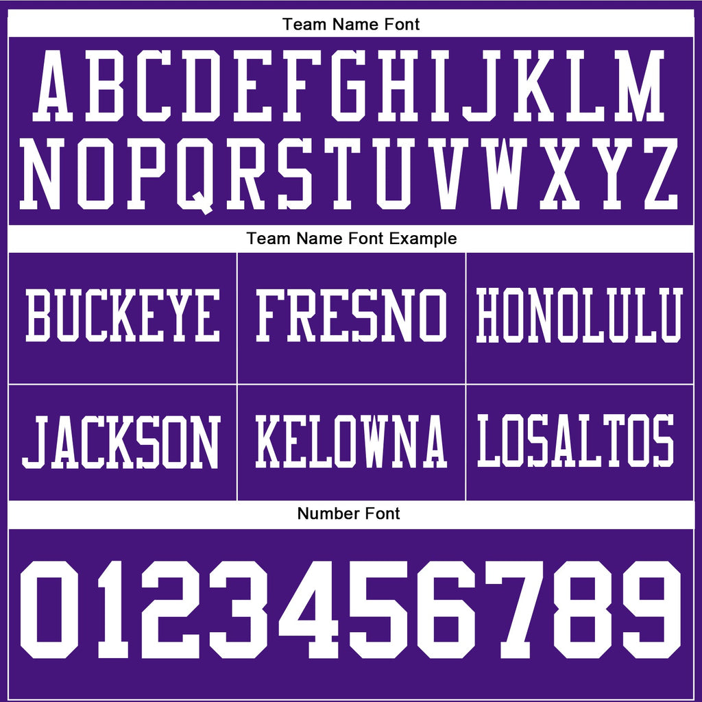 Custom Purple White Authentic Football Jersey