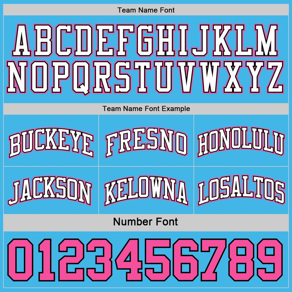 Custom Reversible Black Pink-Sky Blue Double Side Sublimation Basketball Set Jersey