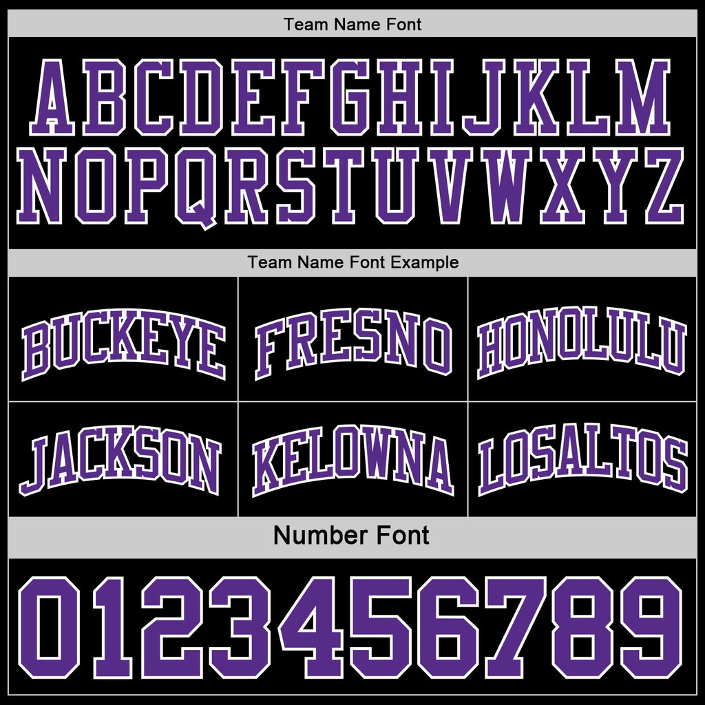 Custom Reversible Black Purple-White Double Side Sublimation Basketball Set Jersey