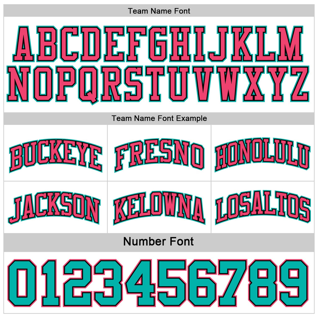 Custom Reversible Black Neon Pink-Aqua Double Side Sublimation Basketball Set Jersey