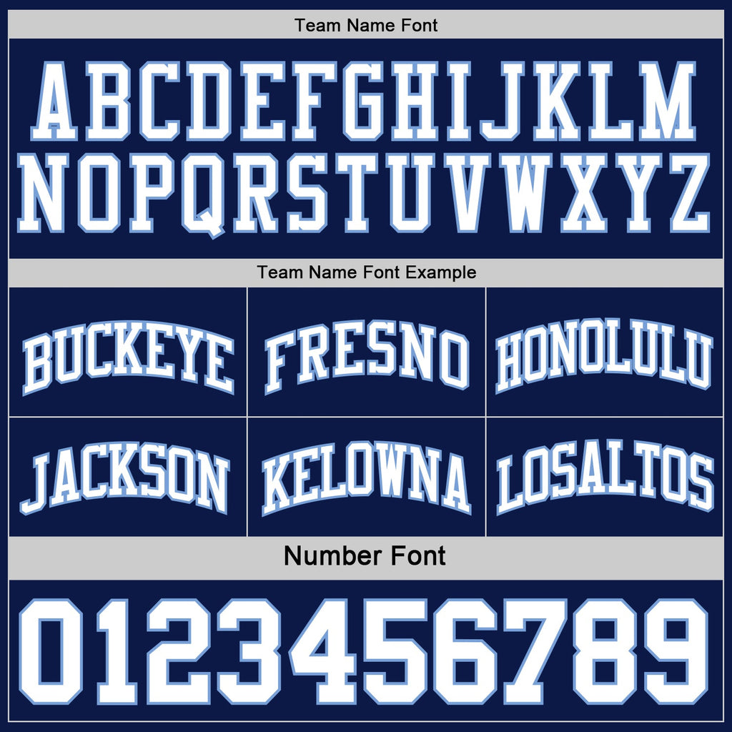 Custom Navy White-Light Blue Reversible Double Side Sublimation Basketball Set Jersey