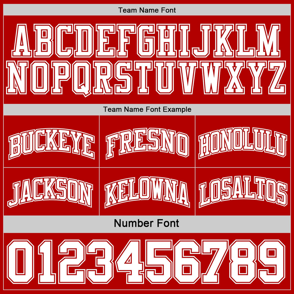 Custom Red White Reversible Double Side Sublimation Basketball Set Jersey