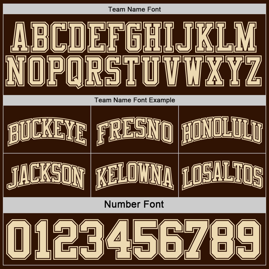 Custom Reversible Brown Cream Double Side Sublimation Basketball Set Jersey