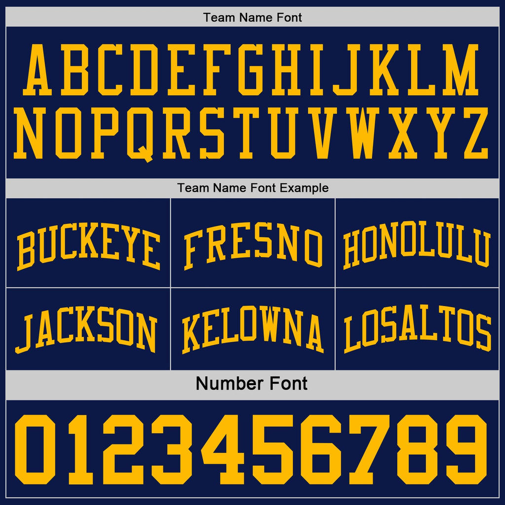 Custom Reversible Navy Gold Double Side Sublimation Basketball Set Jersey