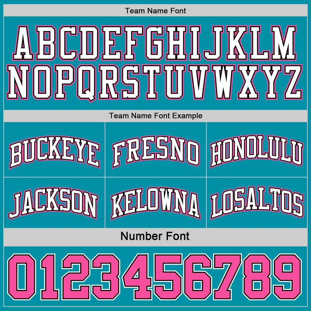 Custom Reversible Black Pink-Teal Double Side Sublimation Basketball Set Jersey