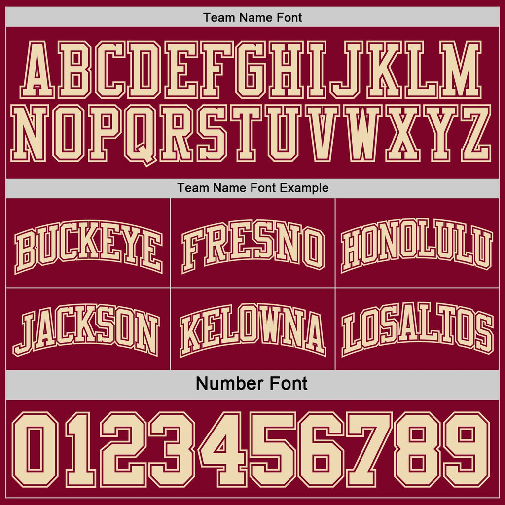 Custom Reversible Maroon Cream Double Side Sublimation Basketball Set Jersey
