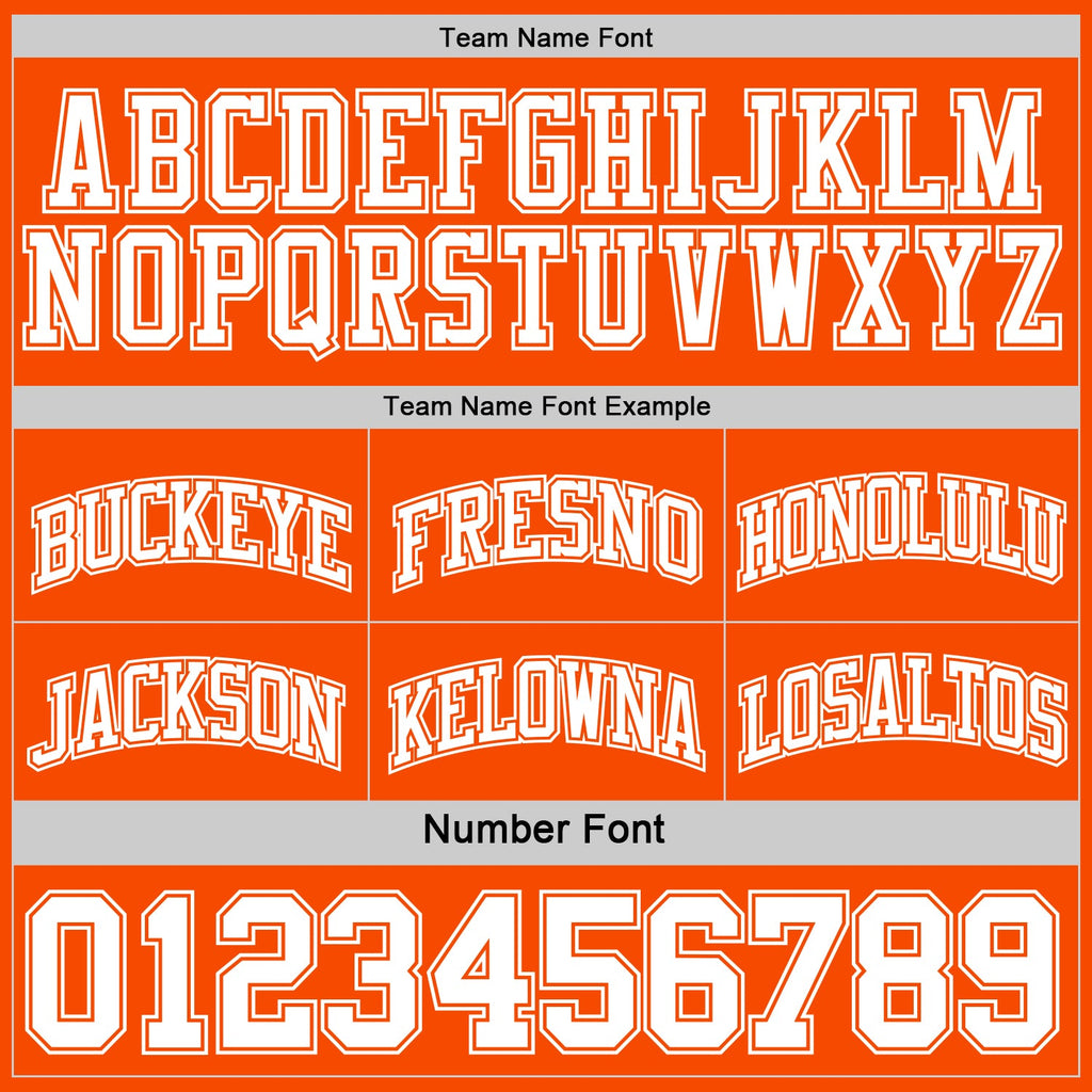 Custom Reversible Orange White Double Side Sublimation Basketball Set Jersey