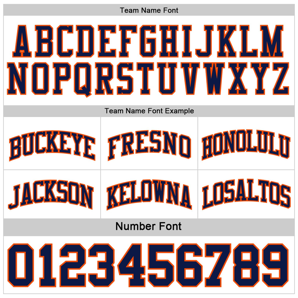 Custom Reversible Navy Orange-White Double Side Sublimation Basketball Set Jersey