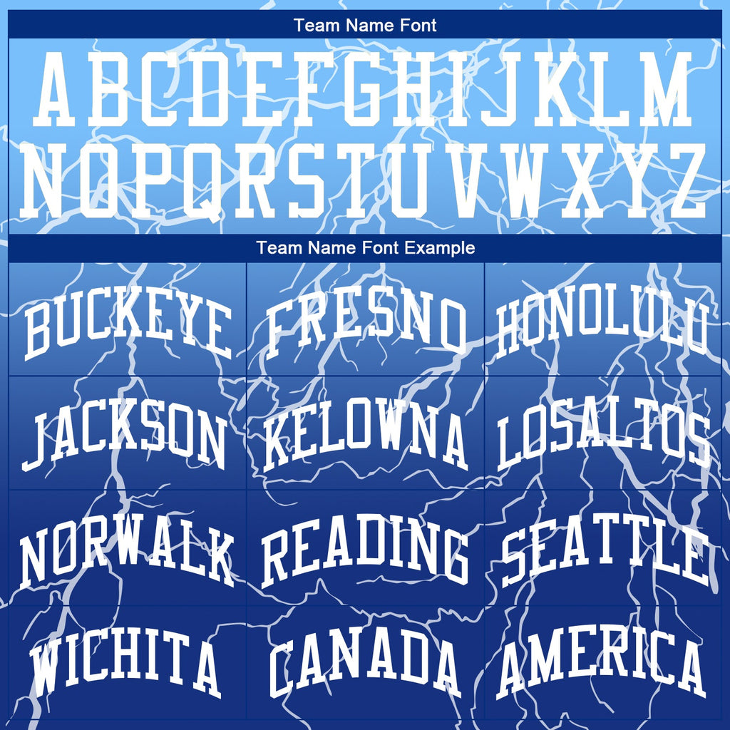 Custom Royal White-Light Blue Round Neck Sublimation Basketball Uniform Jersey