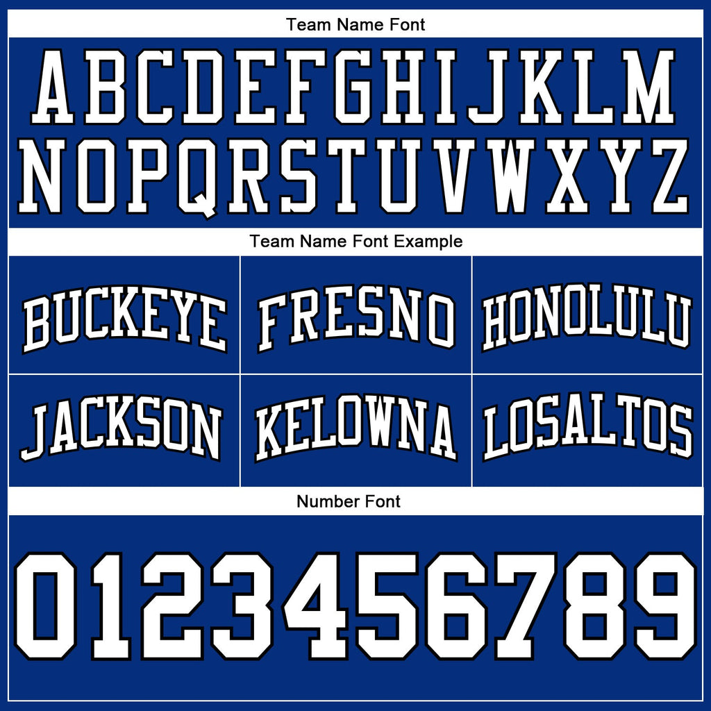Custom Royal White-Black Authentic Throwback Basketball Shorts