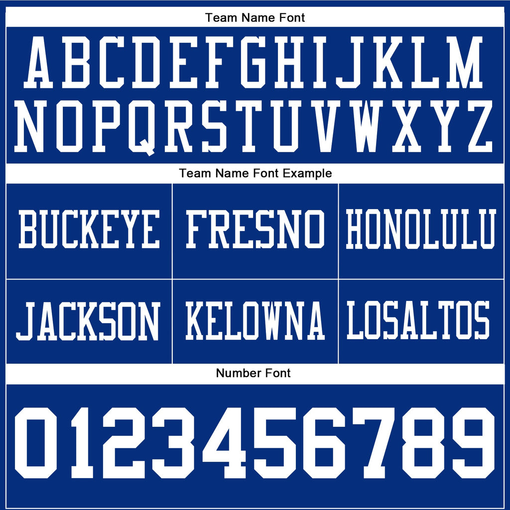 Custom Royal White Authentic Football Jersey