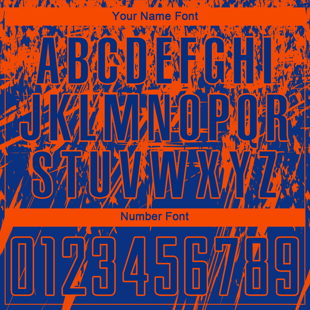 Custom Royal Orange Sublimation Soccer Uniform Jersey