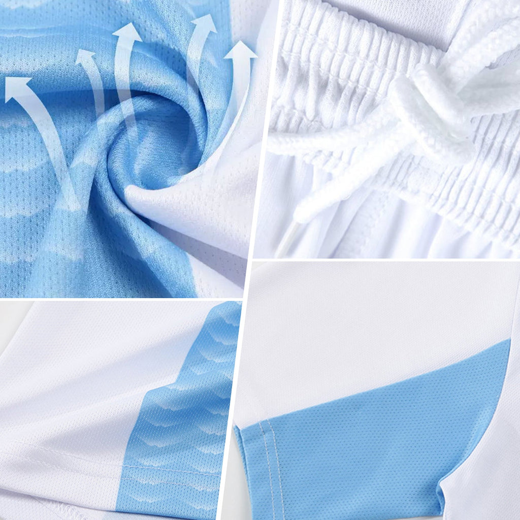 Custom White Old Gold Sublimation Soccer Uniform Jersey