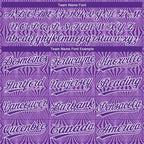 Custom Purple Purple-White 3D Pattern Two-Button Unisex Softball Jersey