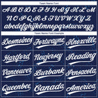 Custom Navy White 3D Pattern Two-Button Unisex Softball Jersey