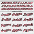 Custom White Black Pinstripe Medium Pink Two-Button Unisex Softball Jersey