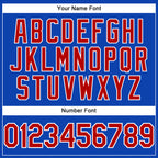 Custom Thunder Blue Red-White Performance T-Shirt
