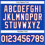 Custom Thunder Blue White-Red Performance T-Shirt