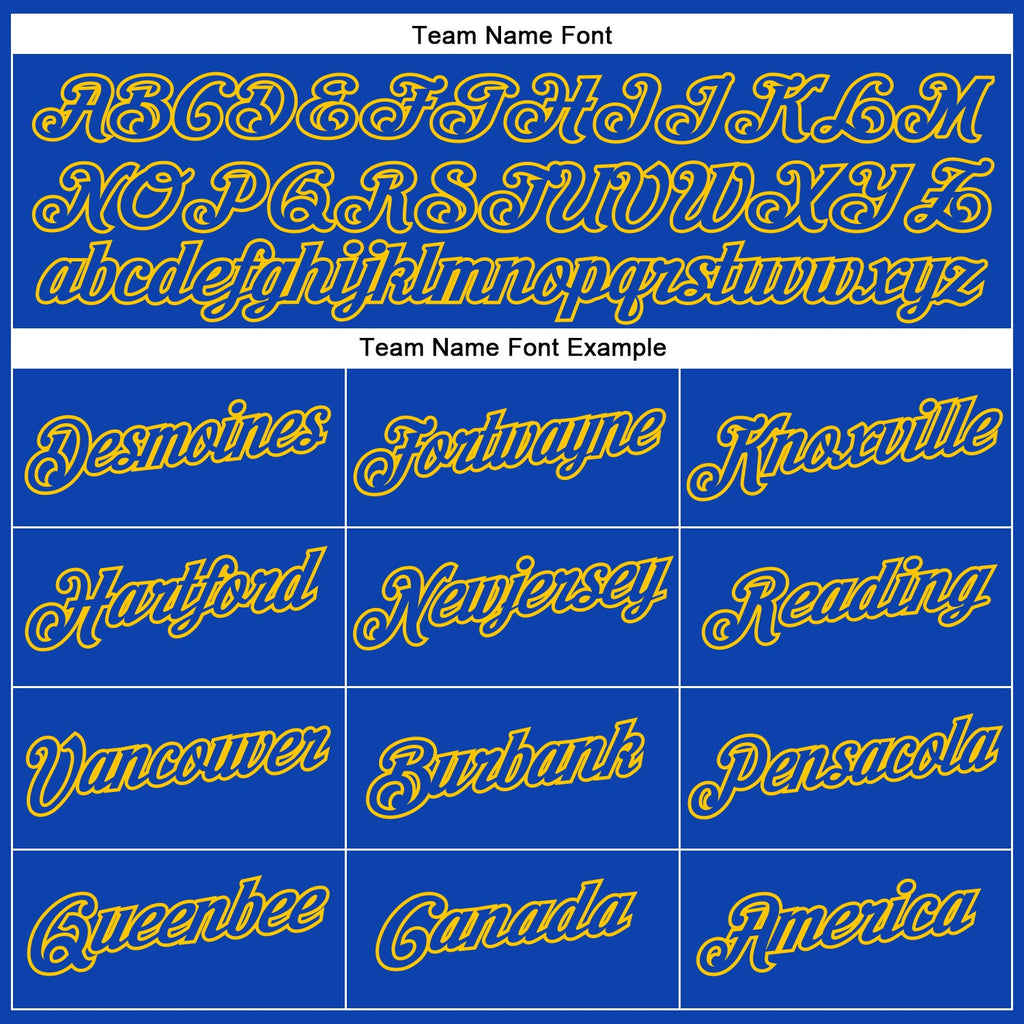 Custom Thunder Blue Yellow Performance T-Shirt
