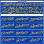 Custom Thunder Blue Yellow Performance T-Shirt