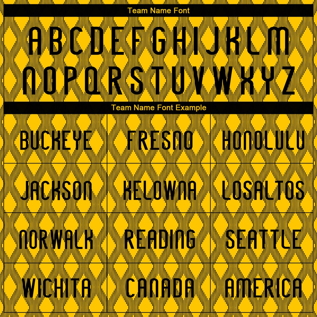 Custom Yellow Black-White Geometric Shape Sublimation Volleyball Uniform Jersey