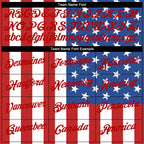 Custom White White-Red 3D American Flag Performance T-Shirt