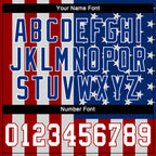 Custom White White-Red 3D American Flag Performance T-Shirt