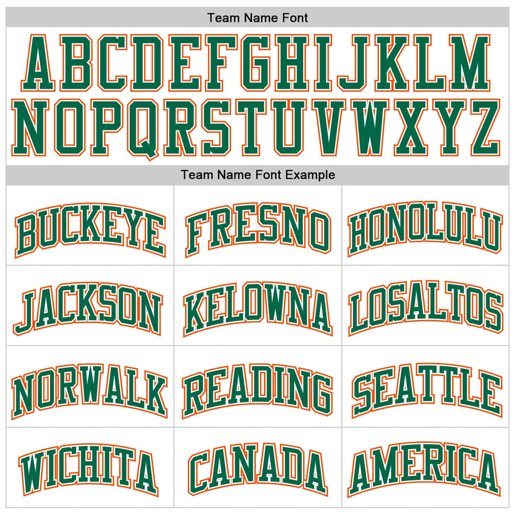 Custom White Kelly Green Pinstripe Kelly Green-Orange Authentic Basketball Jersey