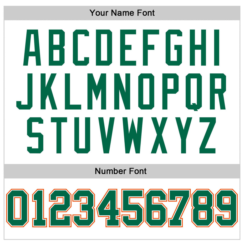 Custom White Kelly Green Pinstripe Kelly Green-Orange Authentic Basketball Jersey