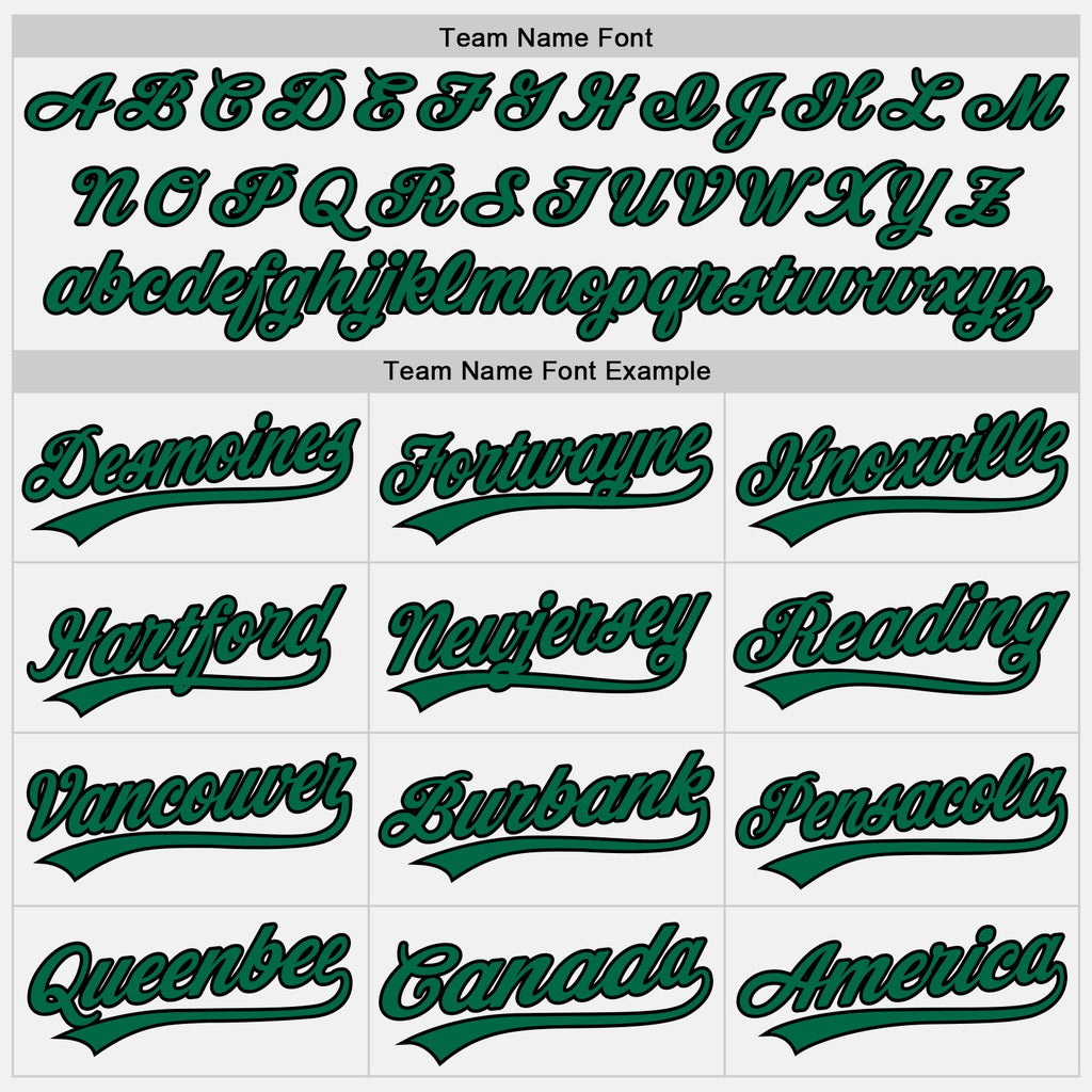 Custom White Black Pinstripe Kelly Green Authentic Baseball Jersey