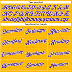 Custom Yellow Purple-White Performance T-Shirt