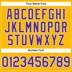 Custom Yellow Purple-White Performance T-Shirt