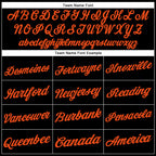 Custom Black Orange Performance T-Shirt