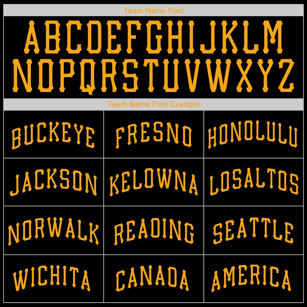 Custom Black Gold Authentic Throwback Rib-Knit Baseball Jersey Shirt