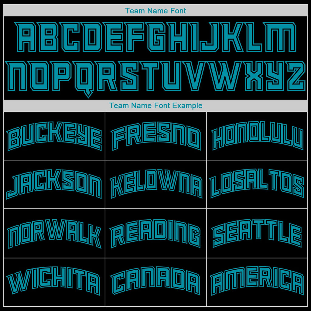 Custom Black Teal-Black Authentic Throwback Rib-Knit Baseball Jersey Shirt
