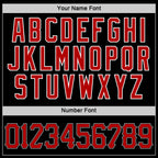 Custom Black Red-White Performance T-Shirt
