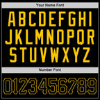 Custom Black Black-Gold Performance T-Shirt