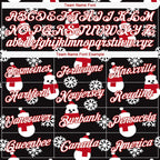 Custom Black Red-White Christmas 3D Performance T-Shirt