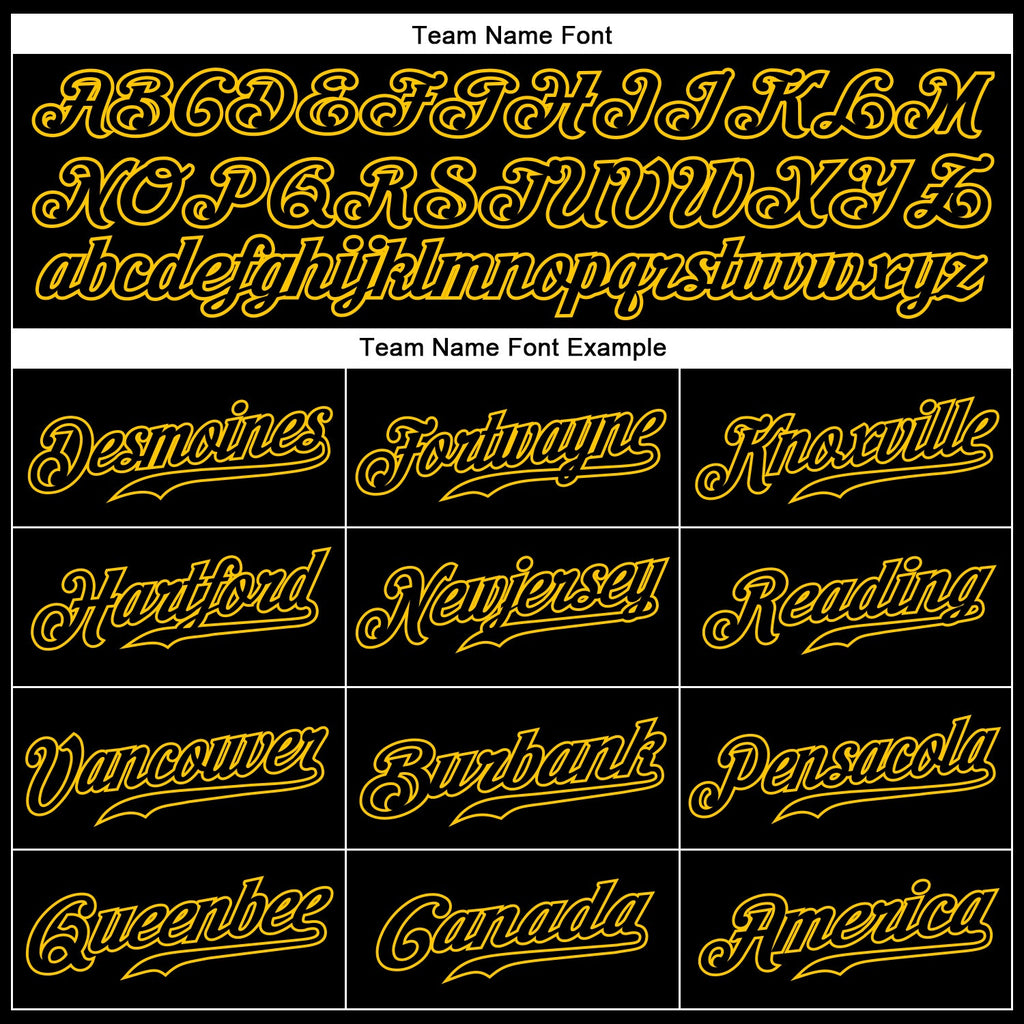 Custom Black Black-Gold Sports Pants