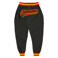 Custom Black Red-Gold Sports Pants