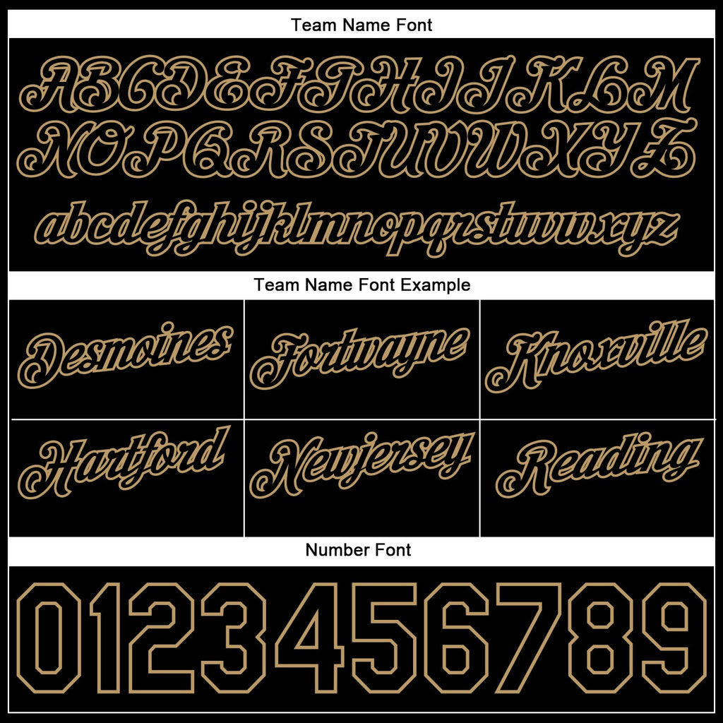 Custom Black Black-Old Gold Authentic Throwback Basketball Shorts