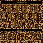 Custom Brown Brown-Old Gold 3D Pattern Design Leopard Performance T-Shirt